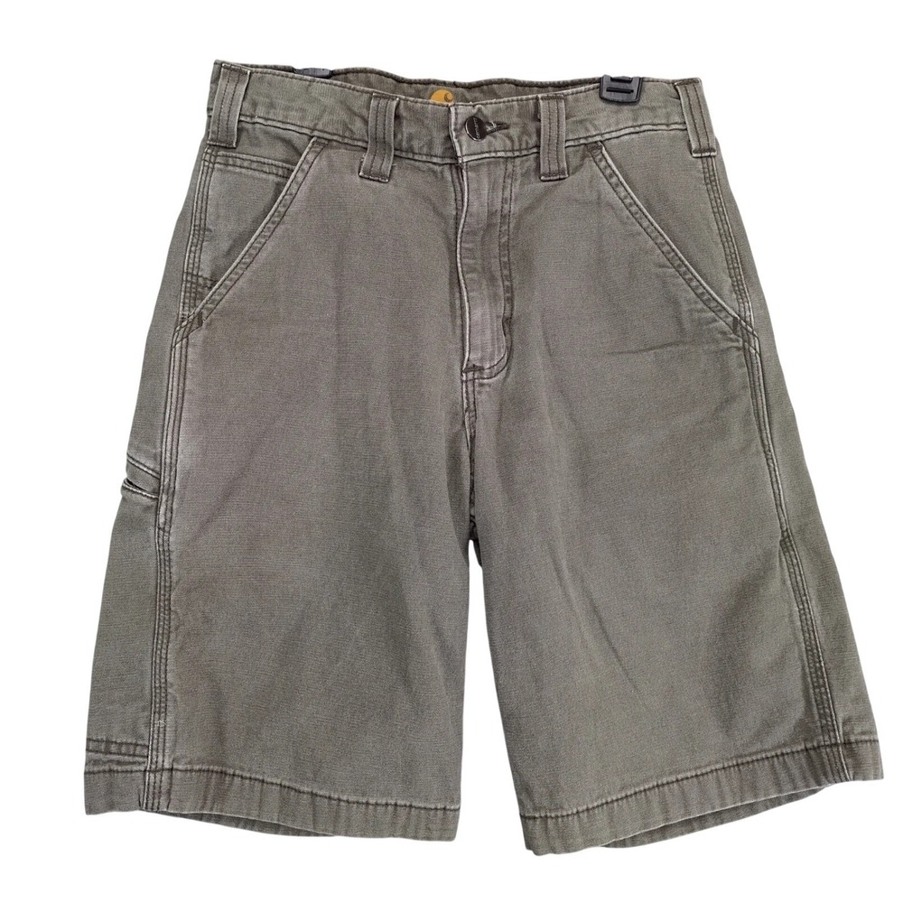 Carhartt Relaxed Fit Utility Cargo Shorts Men's 28x9" Stretch Canvas Brown-Gray